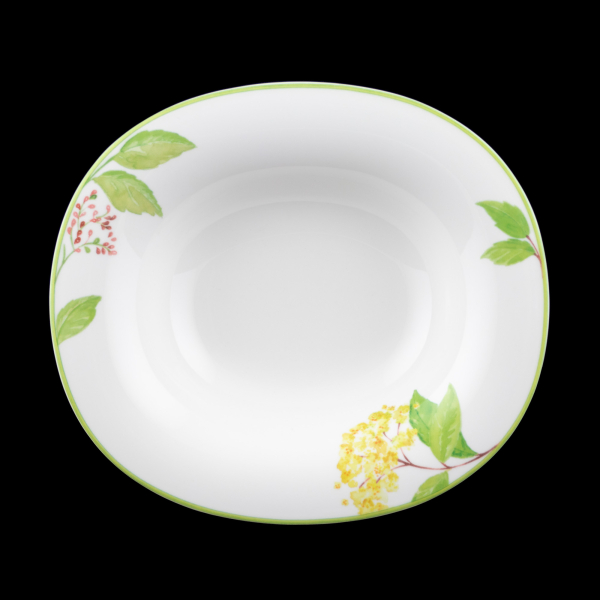 Villeroy & Boch Green Garland Rim Soup Bowl Oval