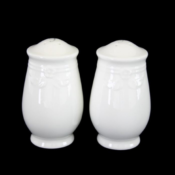 Villeroy & Boch Fiori White (Fiori Weiss) Salt & Pepper Shaker Set In Excellent Condition