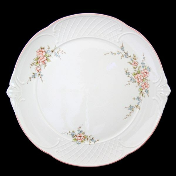 Villeroy & Boch Rosette Handled Cake Plate In Excellent Condition