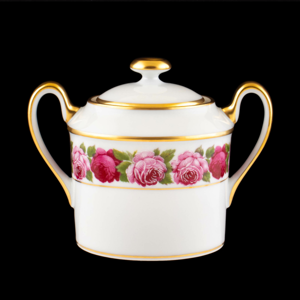 Royal Limoges Rose de Paris Sugar Bowl & Lid in excellent condition