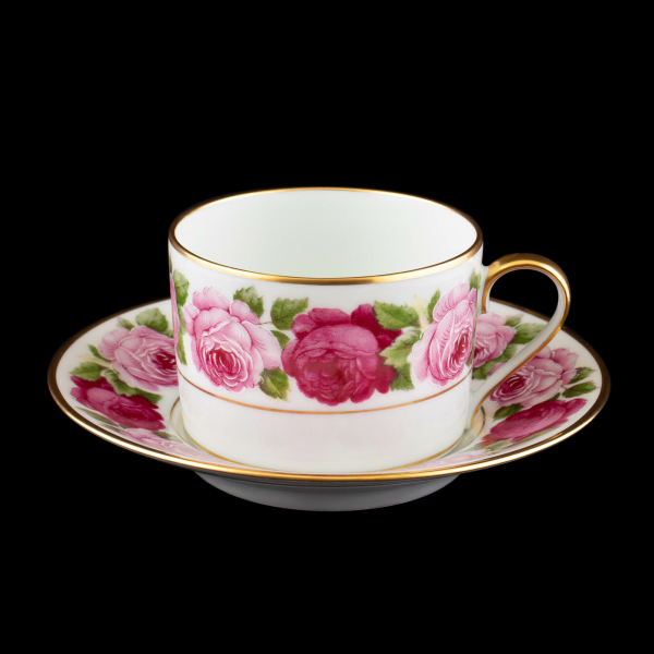 Royal Limoges Rose de Paris Tea Cup & Saucer